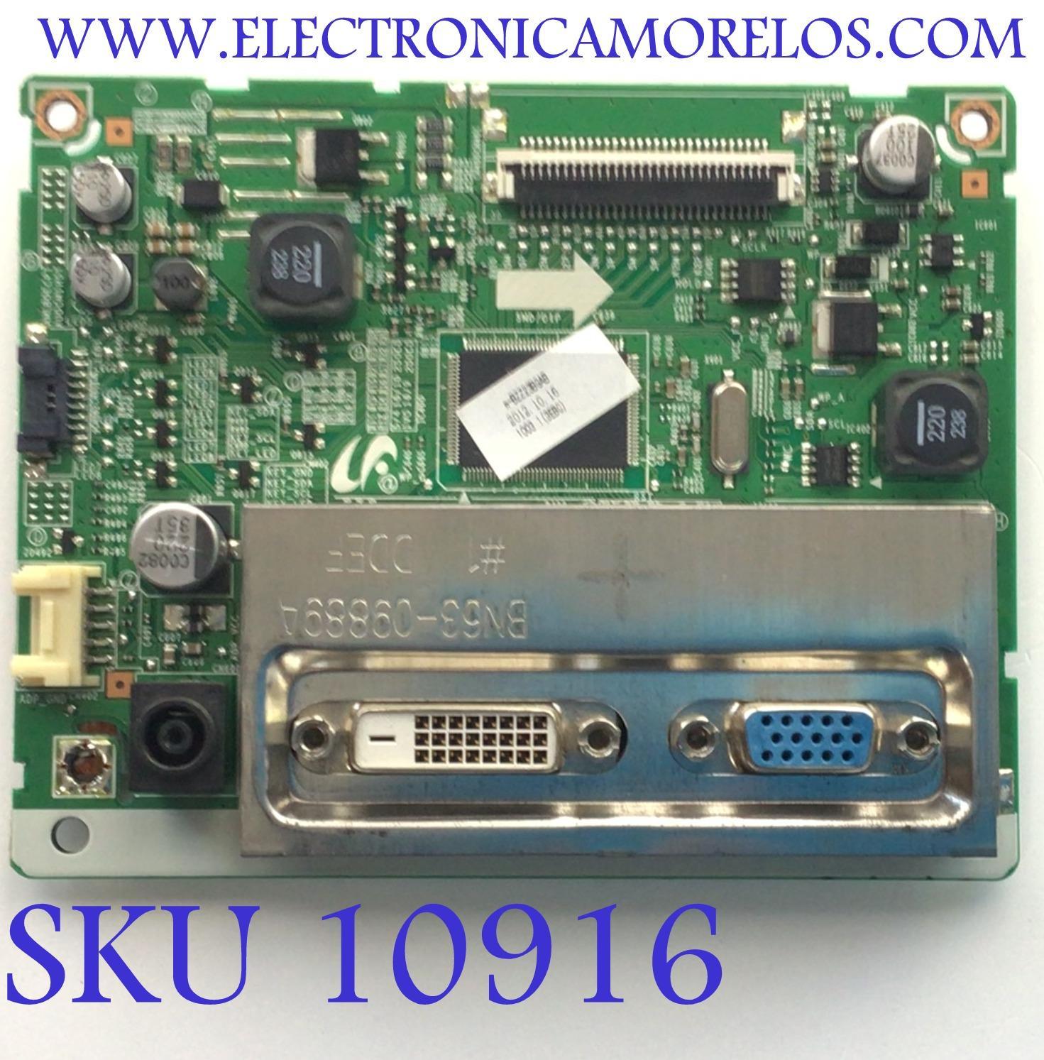 MAIN PARA MONITOR SAMSUNG / NUMERO DE PARTE BN91-09271N / BN41-01787D / BN9109271N / 09271N / NUMERO DE PANEL LTM230HT10 / MODELO LS23B300BS/ZA